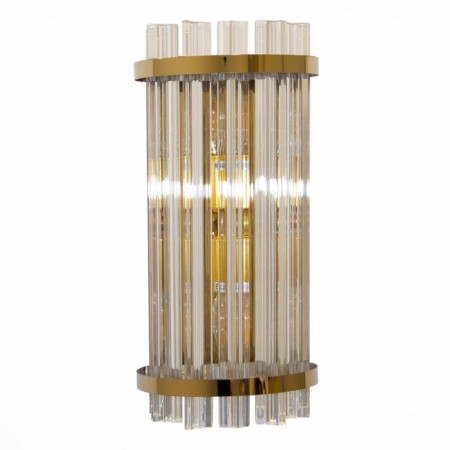 Sconces st. SL1179.201.02. Arezzo. 2x40 watts, E14, 16x38 cm, golden color-3