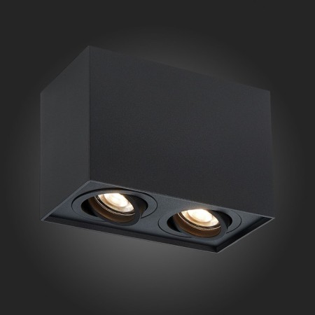 Ceiling lamp ST LUCE. ST109.407.02. 2x50 W, GU10, 18,1x10x12.3 cm, black color-2