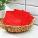 Napkins viscose universal shares, cleaning rags, 3 pcs, 30 × 38 cm, red color