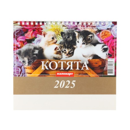 Desktop calendar, kittens house 2025, 14 x 20 cm-2
