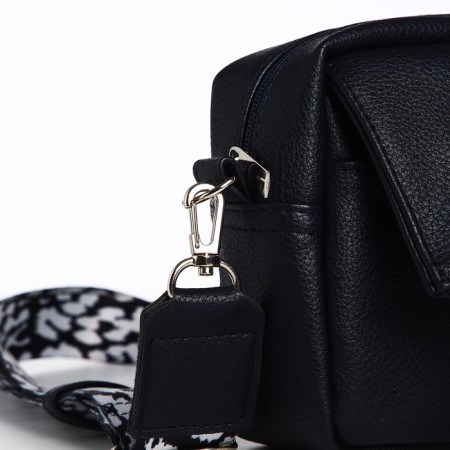 Women's bag over the shoulder Textura, small size, blue color-4
