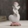 Polystone souvenir "Snowty Angel in a pink veneer on the heart" 8.5x4.3x2.2 cm