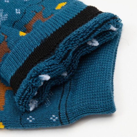 Women's terry socks "Norway", jeans color, size 23-25-3