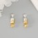 Magnetic Metal Castle "Candy" gold and silver set 2 pcs 1x3x1 cm