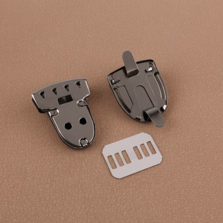 Bag -4 × 3 cm fastener, black nickel color-3