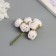 Decor for creativity "Piono" White (1 set = 1 bouquet) in the bouquet 6 pcs 2.5x10.5 cm
