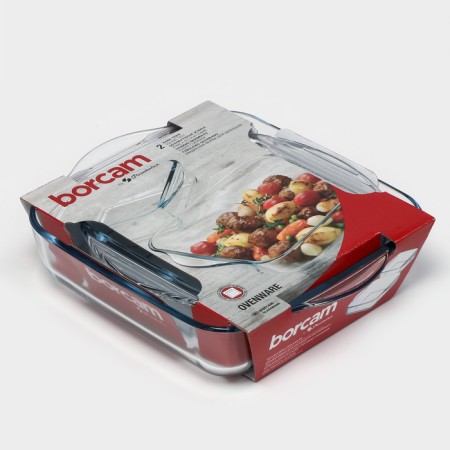 A set of baking forms Borcam, 2 items: 1.95 l, 1.04 liters-11