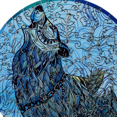 Пазлы деревянные фигурные «‎Вожак стаи»‎, 163 элемента-6