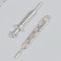 Decor for creativity Metal "Thermometer and syringe" silver set 2 pcs 7.1x0.9 cm