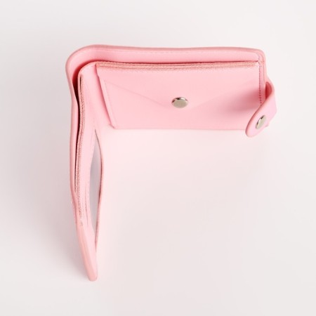 Wallet on the button, pink color-3