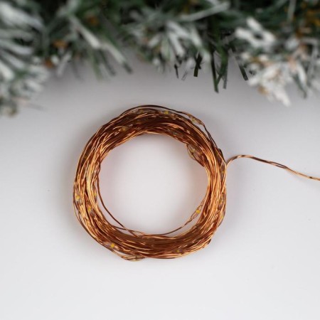 Garland "thread" 10 m Rosa, IP20, copper thread, 100 LED, glow warm white, 12 V-1