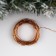 Garland "thread" 10 m Rosa, IP20, copper thread, 100 LED, glow warm white, 12 V