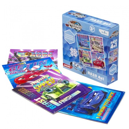 Puzzle 4 in 1 Four Friends, 9, 16, 25, 36 elements-1