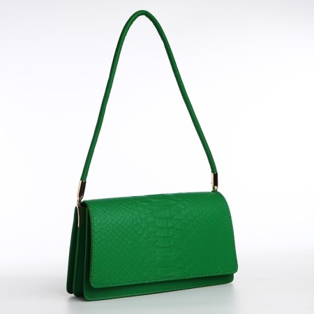 Bag Women's Baget on the valve, green color-5