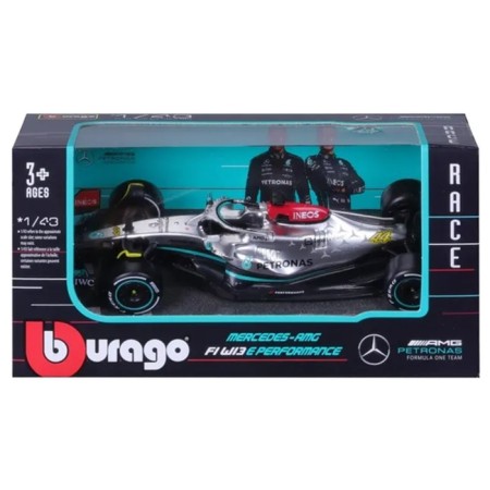 Racing machine BBURAGO Mercedes-AMG F1 W13 LH, DIE-CAST, 1:43-4