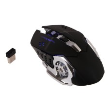 Mouse MB-2.7, game, wireless, optical, 800-2400 dpi, 500 mAh, backlight, USB, black