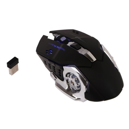 Mouse MB-2.7, game, wireless, optical, 800-2400 dpi, 500 mAh, backlight, USB, black
