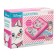 Diamond mosaic on the box, 11.5 x 8.5 cm, cats aristocrats