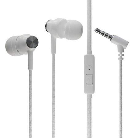 Headphones More Choice G20, microphone, vacuum, 95 dB, 32 Ohm, 3.5 mm, 1.1 m, white-1