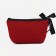 Cosmetic bag with a zipper, with a lining, burgundy color