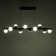 Lamp with DDD "Ricardo" 10XLED 40W black and gold 88x16x20-120 cm