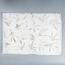 Handmade paper with flowers and herbs 