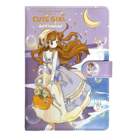 Notebook Gift Book with a Slocation, A6+, 48 sheets, line, 12.5 x 19 x 2 cm, "Anime"-4