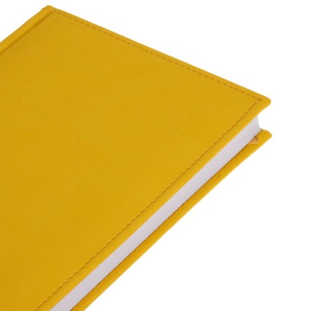 Delivery of a non -studied A5, 160 Vivevella sheets, artificial leather cover, yellow-2