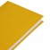Delivery of a non -studied A5, 160 Vivevella sheets, artificial leather cover, yellow