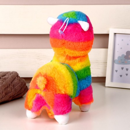 Soft toy "Lama", 25 cm, rainbow color-2