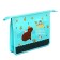 Folder for notebooks A5, 205 x 240 x 40 mm, lightning from above, plastic/textiles, Hatber "Really cool capibar"