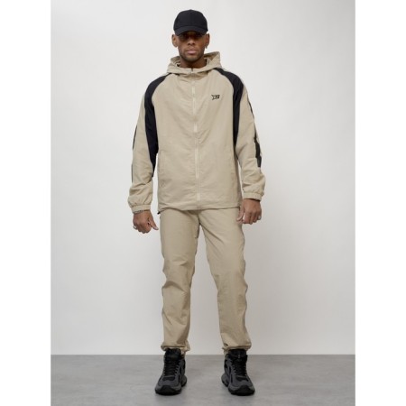 Sports suit men's, size 56, beige color-4