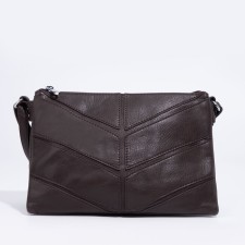 Cross-Bodi Bag on a zipper, brown color