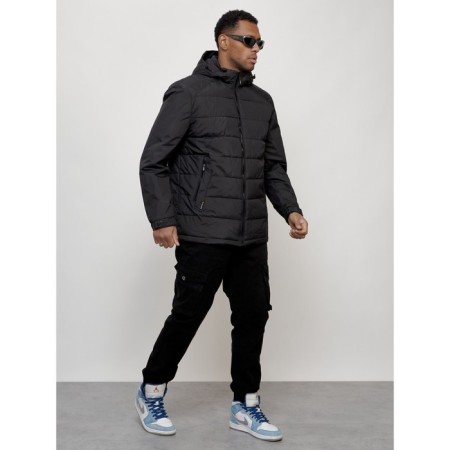 Male spring jacket, size 50, black color-11