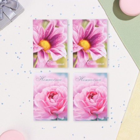 Set of mini -postcard "wishes - 3" chamomile, 40 pieces, 5 x 7 cm-3