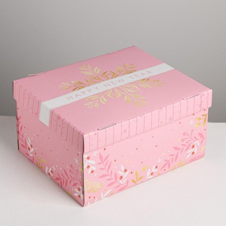 Folding box "Heat", 31.2 x 25.6 x 16.1 cm, New Year