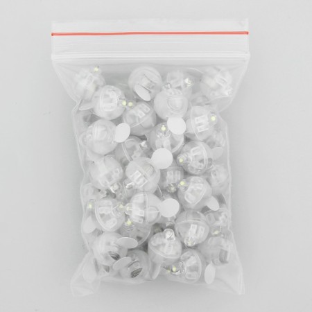 LED for a ball, round, white color, plastic-3