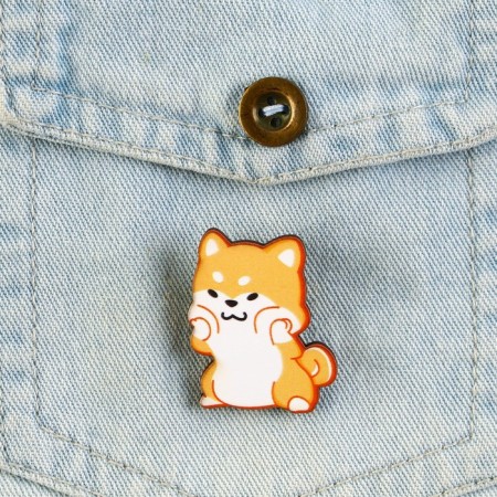 Wooden icon "Corgi Lep", 2.8 x 3.5 cm-3