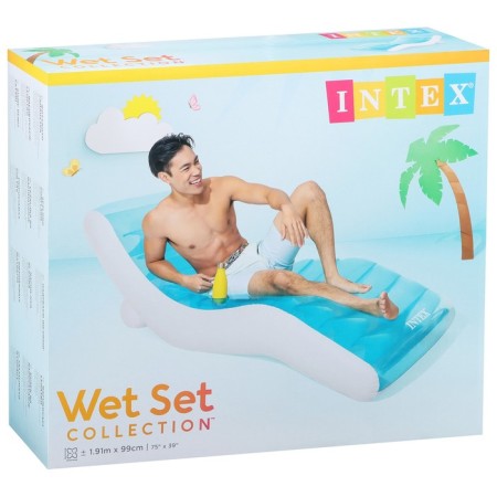 Swuzlong inflatable for swimming 191 x 99 cm, blue color 56874eu-3
