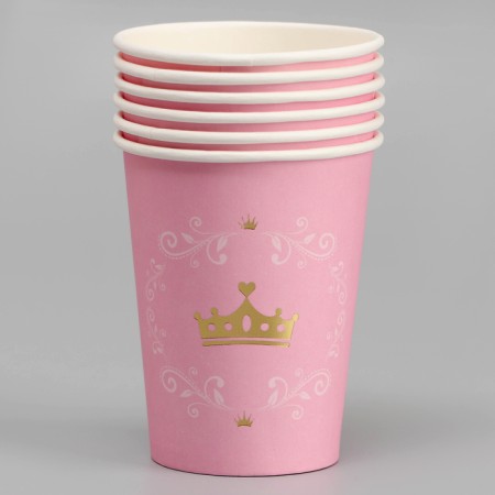 Paper glass "Golden Crown", 6 pcs.-1