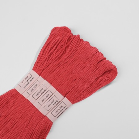 Set of threads Muline No. 3801, 8 ± 1 m, 6 pcs, deep red color-4