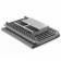 Drying rug for drying dishes with a shelf for the umbra udry 51x17x57 cm shell, dark gray color