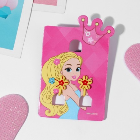 Clips children's "chosen" flowers, red-yellow color-3