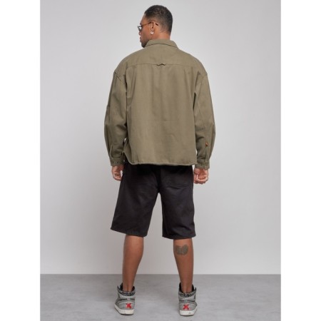 Jeaning male jacket, size 54, khaki color-3