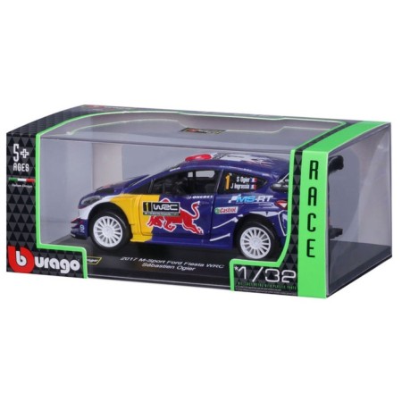 Racing machine BBURAGO 2017 M-Sport Ford Fiesta WRC, Die-Cast, 1:32, Blue color-12