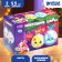 New Year's set for creativity. Christmas balls for coloring "New Year", 2 pcs, paints
