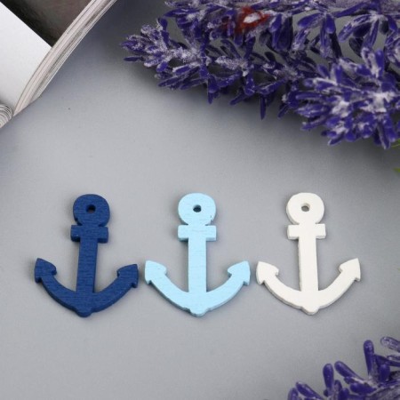 Decor for creativity tree "Anchor" (set of 20 pcs) 13x10 cm