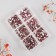 Decor for creativity Glass "Rhinestones. Dark pink" d = 2-4.8 mm nr 1188 pcs 6x8x1.5 cm
