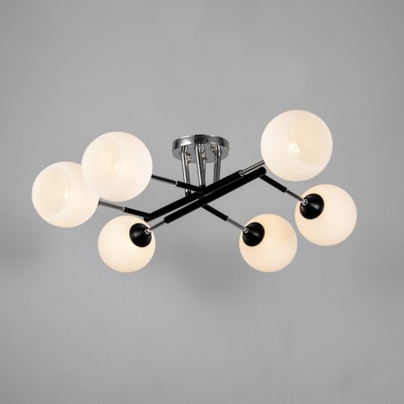 Luer "Indis" 6he27 40W Black-chromium 60x60x26 cm-1
