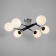 Luer "Indis" 6he27 40W Black-chromium 60x60x26 cm